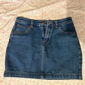 Dark Denim Mini Skirt size small